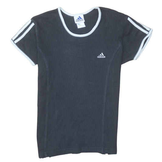 Adidas Men's Black Short Sleeve Slim Fit Sports T-Shirt Size M