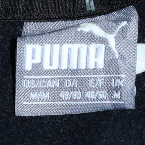 Puma Men's Black Medium Crew Neck Pullover Fleece Sweatshirt