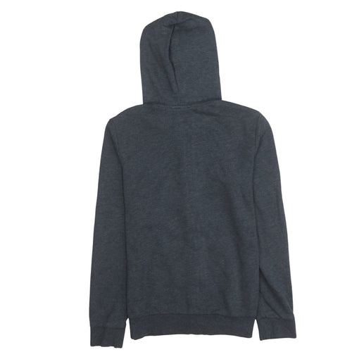 Adidas Women’s Dark Grey Full Zip Hoodie Size S 8-10 Pink Logo