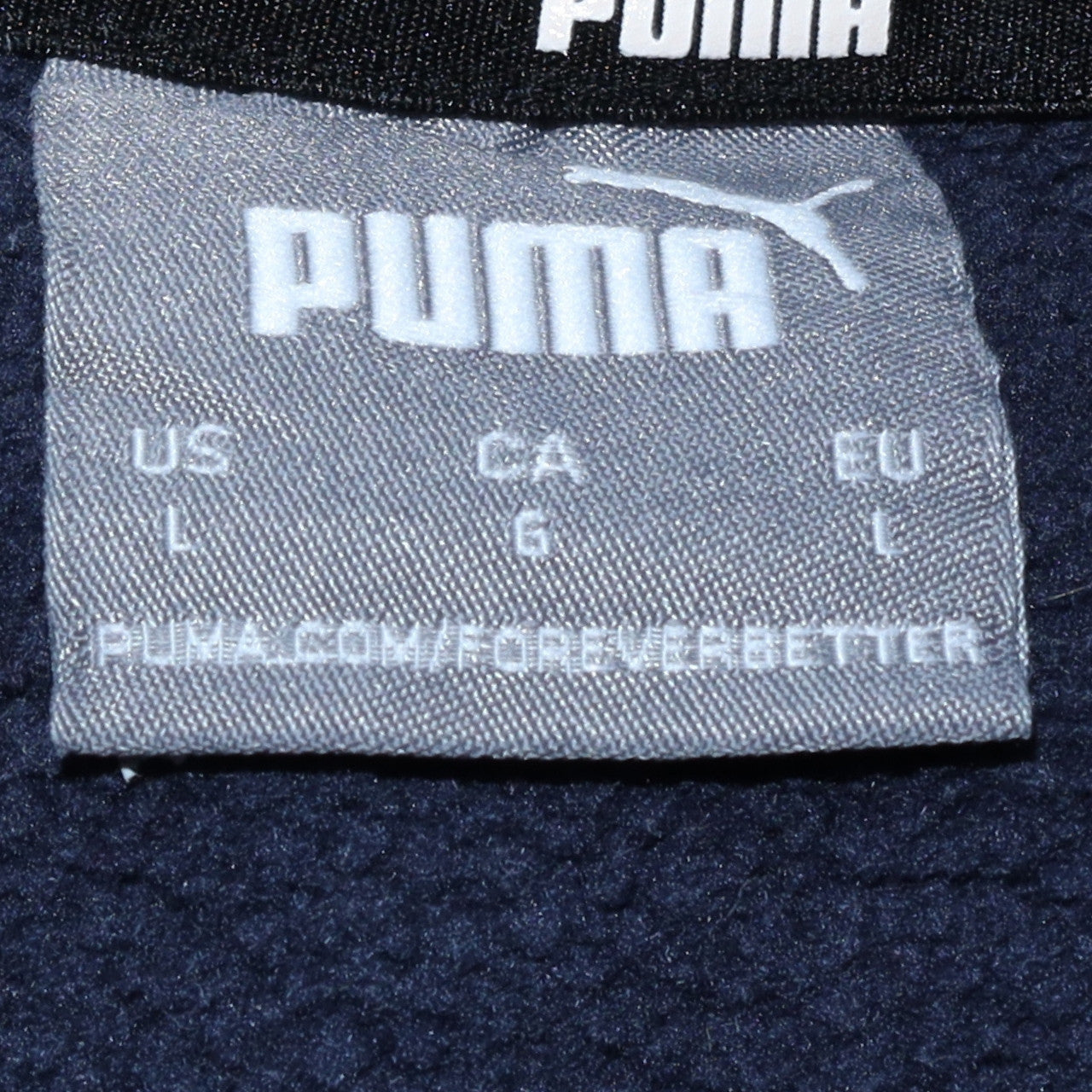 Puma Men's Blue Crew Neck Pullover Sweatshirt Size L