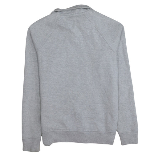 Champion Men's Grey 1/2 Zip Fleece Sweatshirt Size S