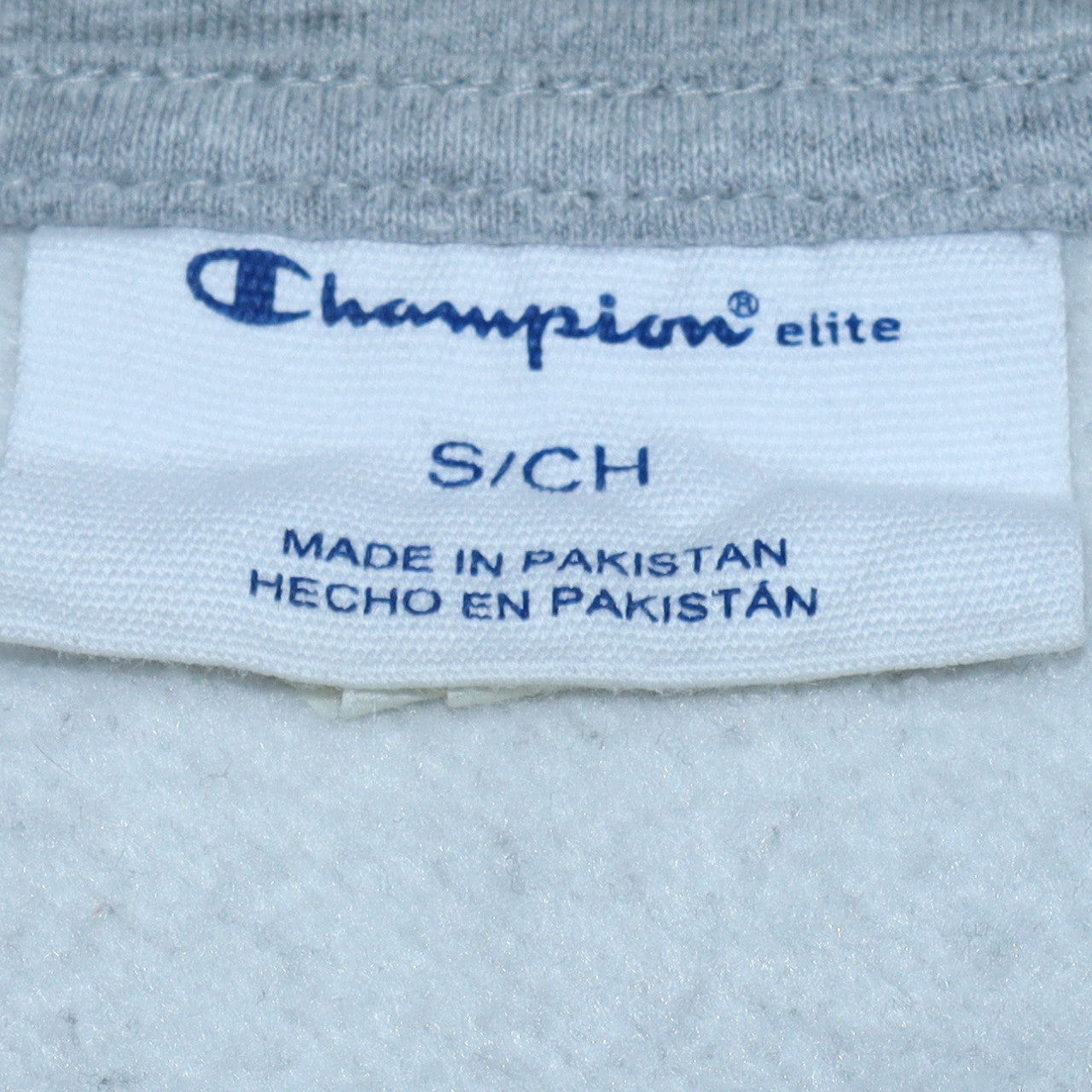 Champion Men's Grey 1/2 Zip Fleece Sweatshirt Size S