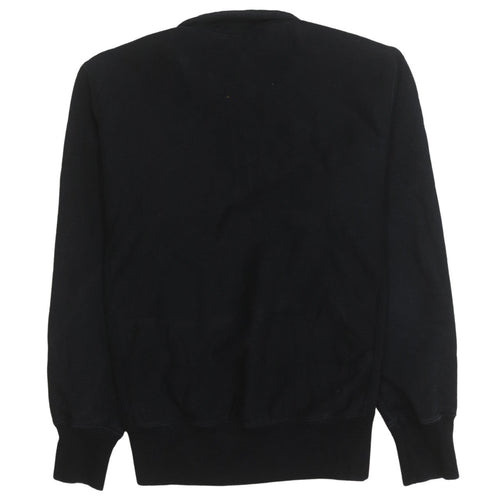 Champion Men's Black Large 1/4 Zip Reverse Weave Sweatshirt