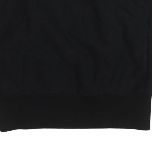 Champion Men's Black Large 1/4 Zip Reverse Weave Sweatshirt
