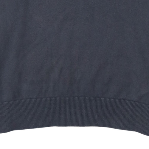 Polo Ralph Lauren Men's Blue V-Neck Cotton Pullover Sweatshirt L