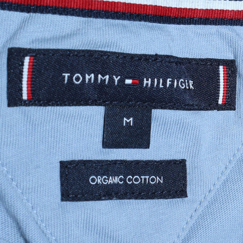 Tommy Hilfiger Men's Blue Logo Organic Cotton T-Shirt M