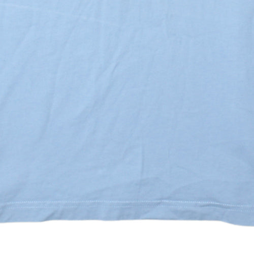 Tommy Hilfiger Men's Blue Logo Organic Cotton T-Shirt M