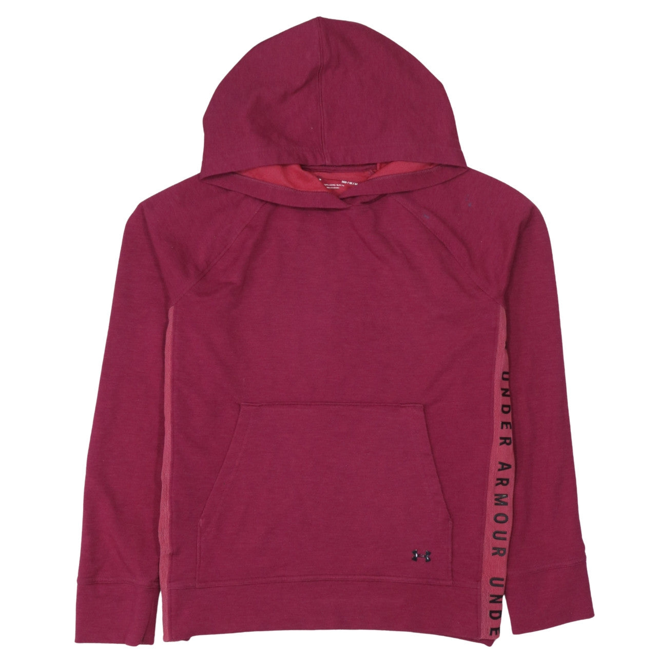 Under Armour Womens Burgundy Hoodie Medium Loose Fit Pullover