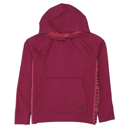 Under Armour Womens Burgundy Hoodie Medium Loose Fit Pullover