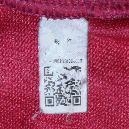 Under Armour Womens Burgundy Hoodie Medium Loose Fit Pullover