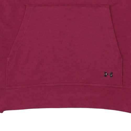 Under Armour Womens Burgundy Hoodie Medium Loose Fit Pullover