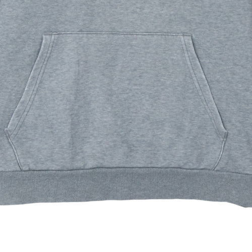 Puma Mens Grey XL Pullover Hoodie Fleece Logo Sweatshirt