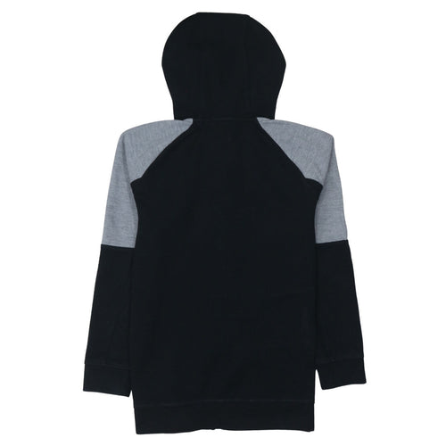 -9° PEAK Teens Black Grey Full Zip Hoodie 13-14Y Regular Fit