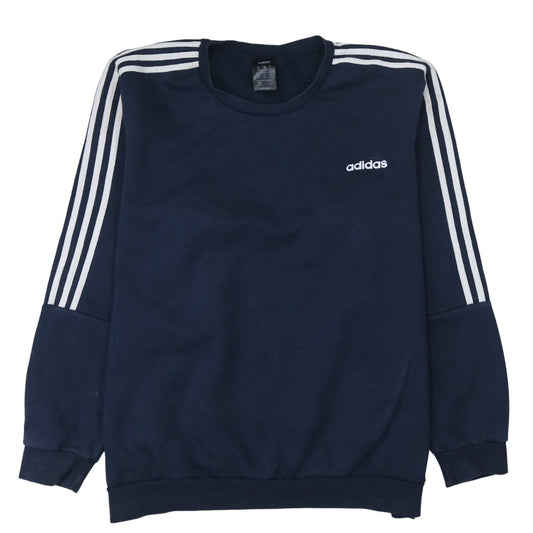 Adidas Men's Blue 2XL Pullover Sweatshirt Crew Neck Sportswear