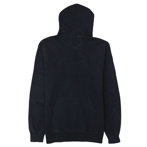 Champion Men's Black Pullover Hoodie Size L Logo Fleece Sweatshirt