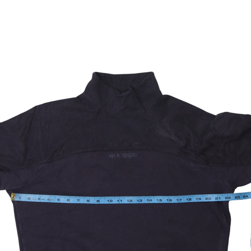 Adidas Men's Blue Pullover Sweatshirt Size S High Neck Sportswear