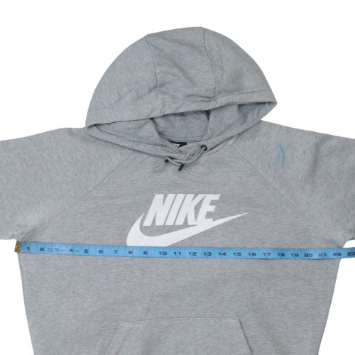 Nike Mens Grey Pullover Hoodie M Logo Sportswear