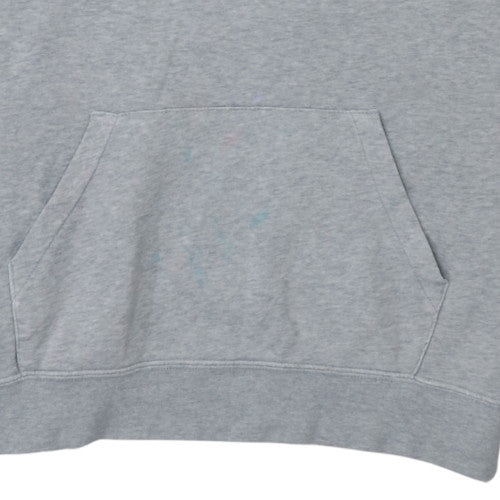 Nike Mens Grey Pullover Hoodie M Logo Sportswear
