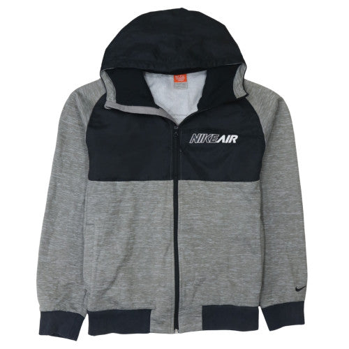 Nike Air Men's Grey Full Zip Hoodie Size L Sports Fleece