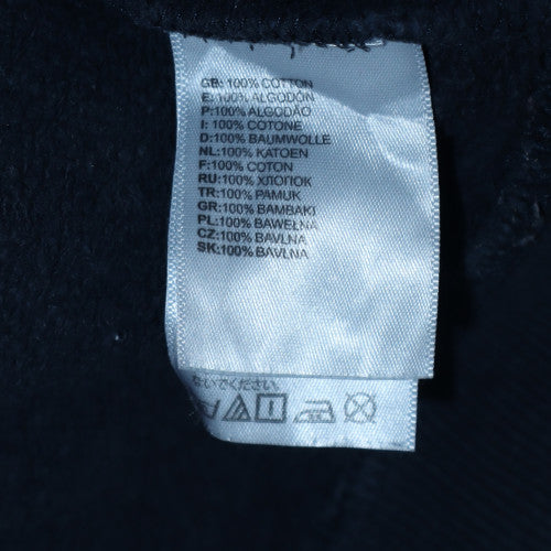 The North Face Men's Blue Pullover Hoodie Medium Fleece