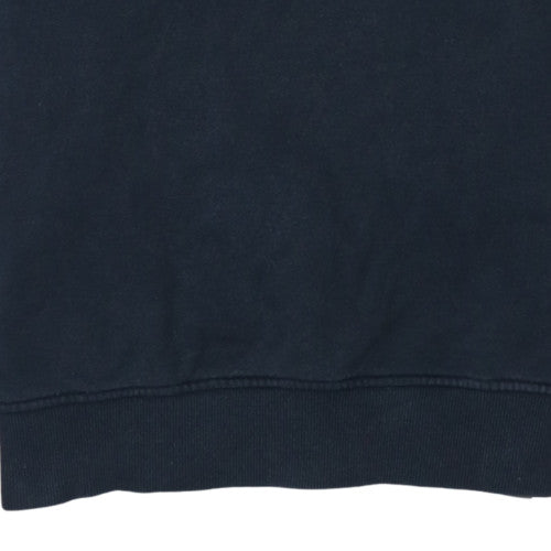 The North Face Men's Blue Pullover Hoodie Medium Fleece