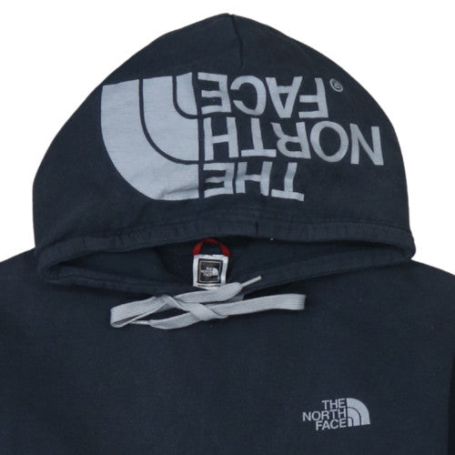 The North Face Men's Blue Pullover Hoodie Medium Fleece