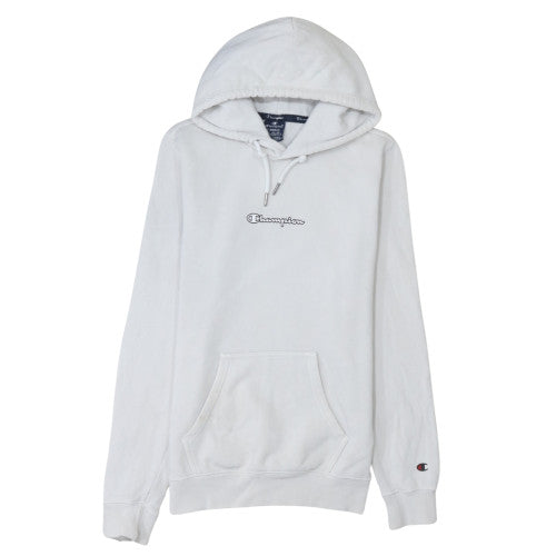 Champion Men's White XS Pullover Hoodie with Logo Front Pocket