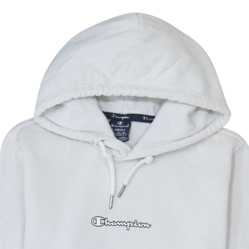 Champion Men's White XS Pullover Hoodie with Logo Front Pocket