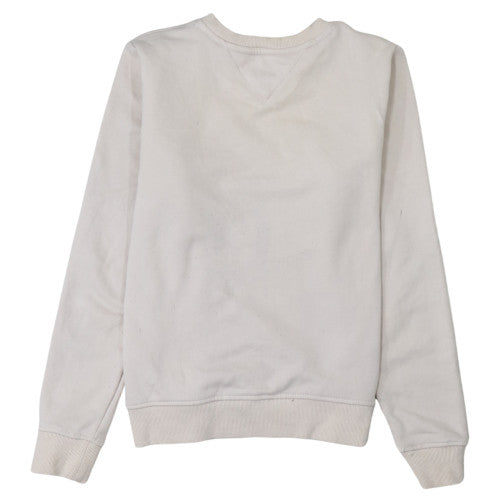 Tommy Jeans Women's Beige Cotton Crew Neck Pullover Sweatshirt XS