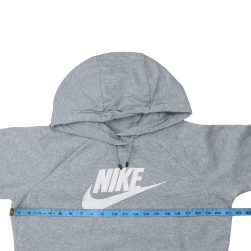 Nike Men's Grey Pullover Hoodie M Regular Fit Sportswear