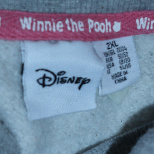 Disney Womens Grey Winnie the Pooh Christmas Sweatshirt 2XL