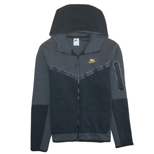 Nike Mens Grey Medium Full Zip Hoodie Fleece Sweatshirt