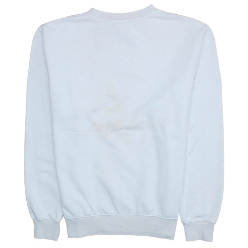 Nike Men's White Pullover Sweatshirt M Graphic Logo Fleece