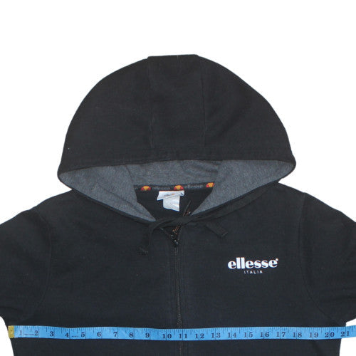 Ellesse Men's Black Full Zip Hoodie S Regular Logo Style