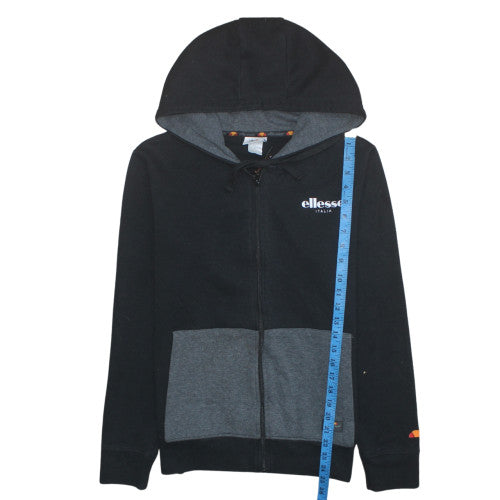 Ellesse Men's Black Full Zip Hoodie S Regular Logo Style