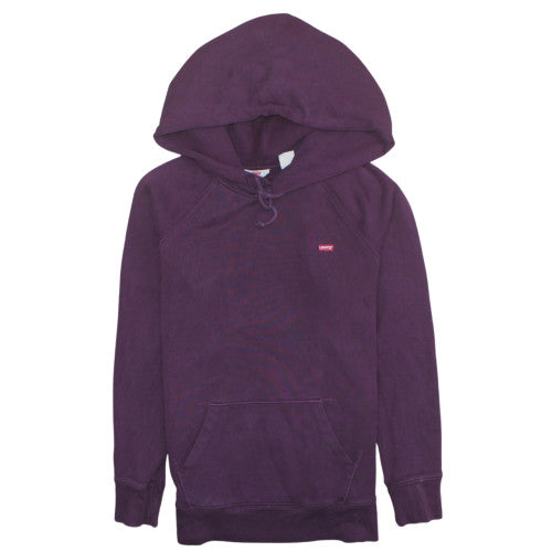 Levi's Women Purple Pullover Hoodie XS Cotton Blend Casual