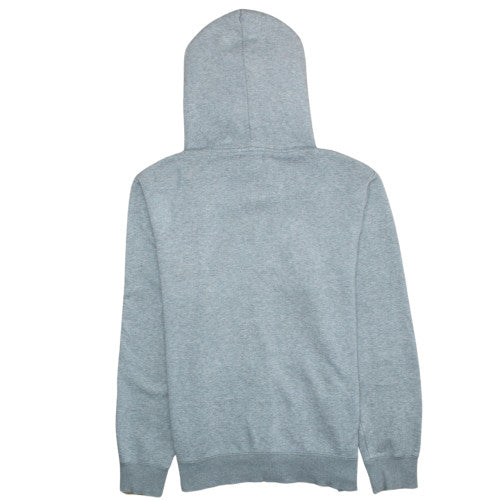 Converse Men's Grey Full Zip Hoodie Size S Classic Logo Sweatshirt
