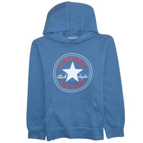 Converse Boys Blue Pullover Hoodie 12-13 Years Graphic All Star Cotton