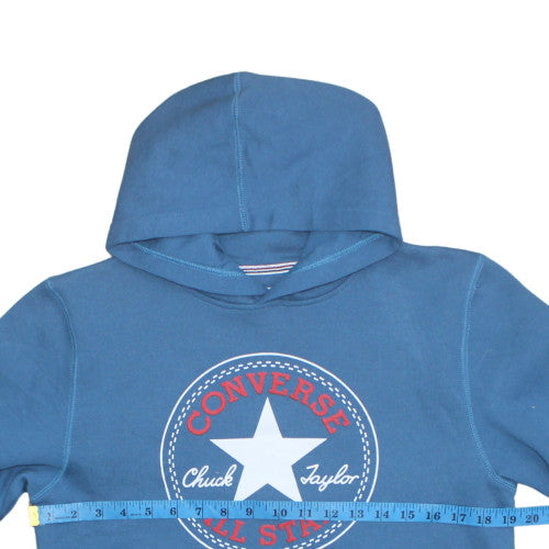 Converse Boys Blue Pullover Hoodie 12-13 Years Graphic All Star Cotton