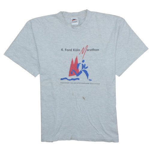 Nike Men's Grey XL Ford Köln Marathon Graphic T-Shirt