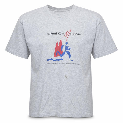 Nike Men's Grey XL Ford Köln Marathon Graphic T-Shirt