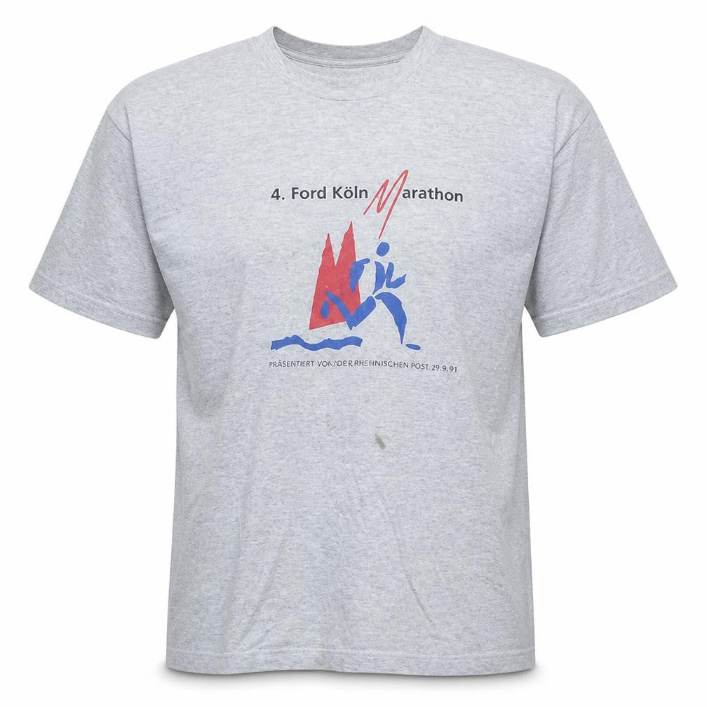 Nike Men's Grey XL Ford Köln Marathon Graphic T-Shirt