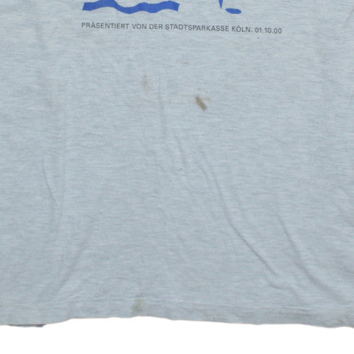 Nike Men's Grey XL Ford Köln Marathon Graphic T-Shirt