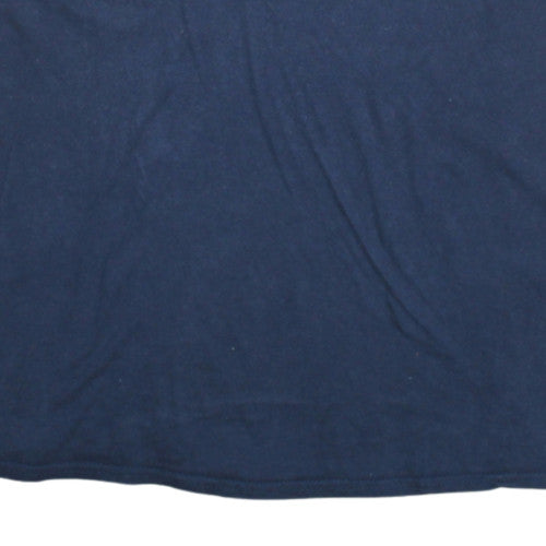 Timberlakes Men's Navy Blue Graphic Print Crew Neck Cotton T-Shirt L