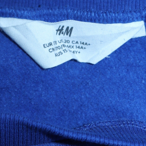 H&M NASA Blue Crew Neck Teens Pullover Sweatshirt Size S