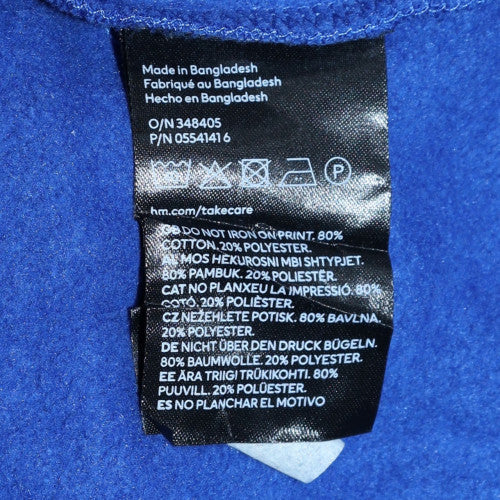 H&M NASA Blue Crew Neck Teens Pullover Sweatshirt Size S