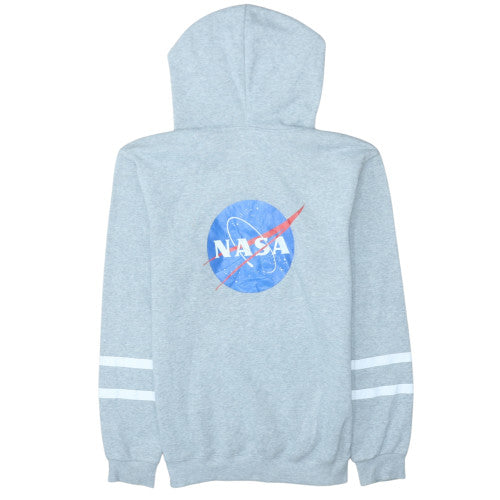 Men’s Grey NASA Pullover Hoodie Fleece Lined Regular Fit Medium