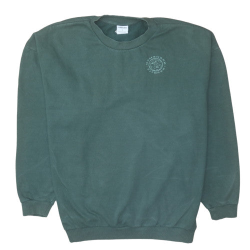 Gymshark Mens Green Pullover Sweatshirt Size L Crew Neck Fitness