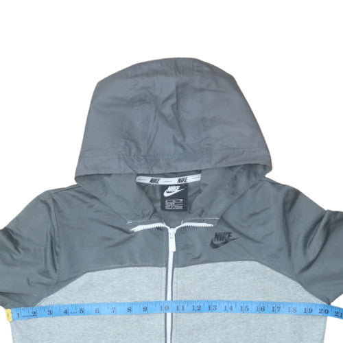 Nike Teens Grey Full Zip Hoodie XL Sportswear Fleece