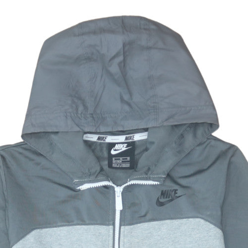 Nike Teens Grey Full Zip Hoodie XL Sportswear Fleece